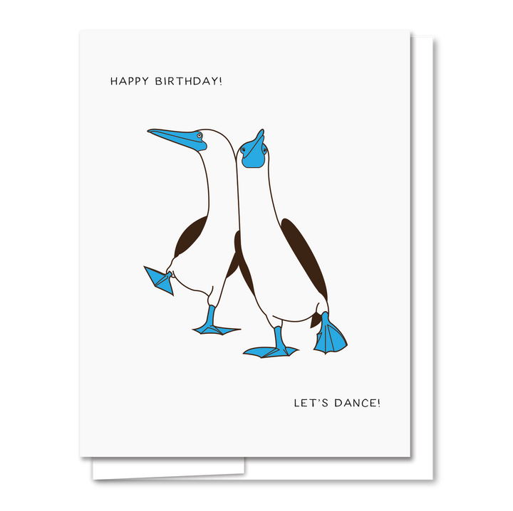 Happy Birthday Booby - Letterpress Funny Birthday Card
