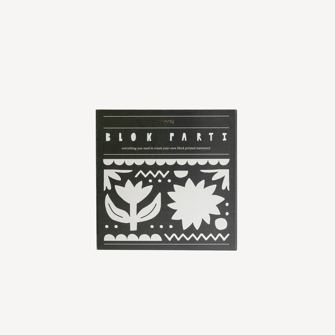 BLOK PARTI Block Printing Kit - Tulip Print Stationery Set