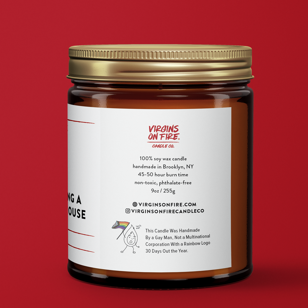 FUCK IT, I'M BUYING A BEACH HOUSE Teakwood Candle