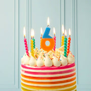 Twisted Rainbow Candles 8 Pack