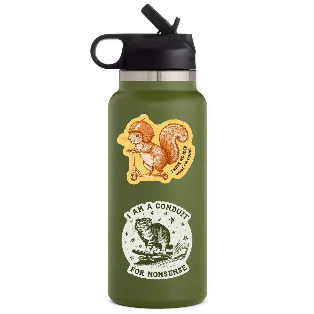 Silly Funny Kitty Cat High Quality Vinyl Sticker