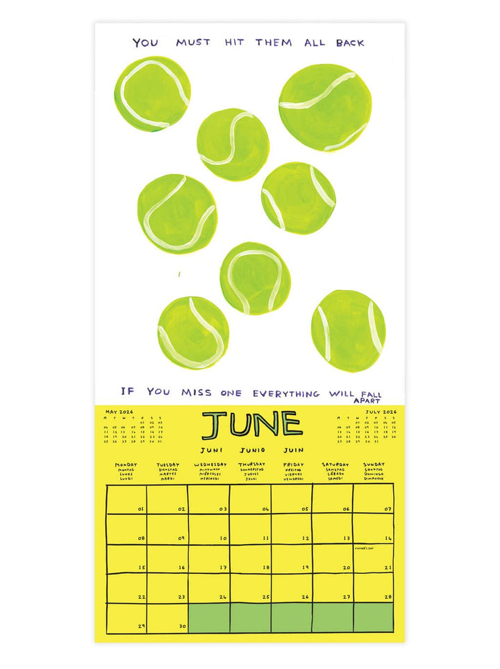 David Shrigley Official and Exclusive 2026 Wall Calendar