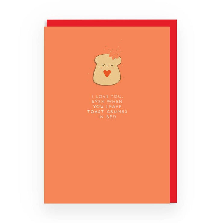 Toast Crumb Greeting Card