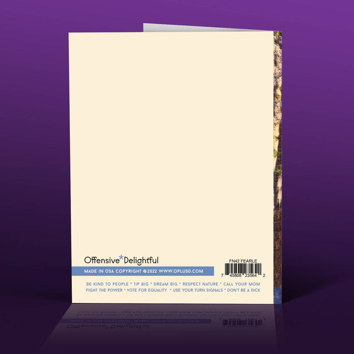 STRONG FEARLESS BADASS encouragement card