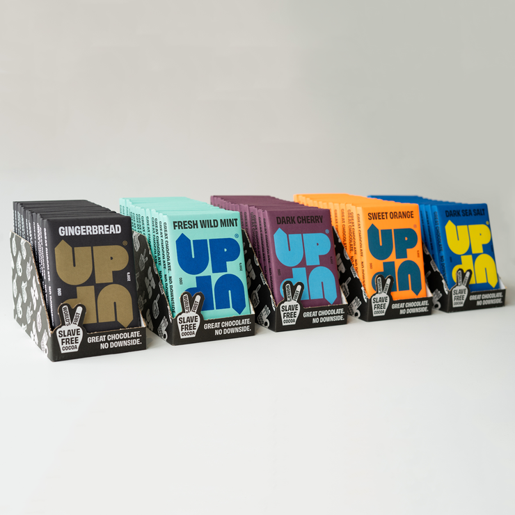 UP & UP Chocolate: Fresh Wild Mint Dark Chocolate Bar