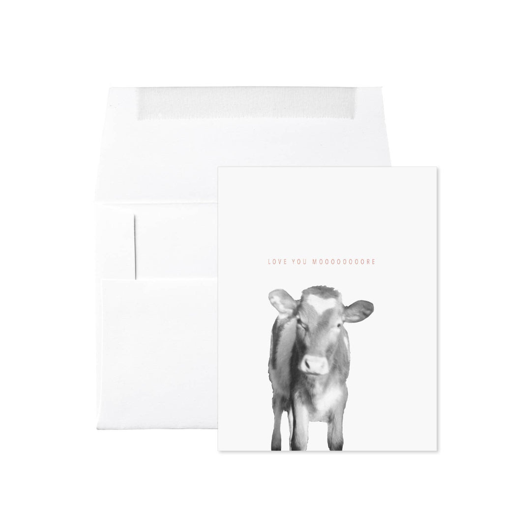 Heifer Heart Love You Mooooore Card