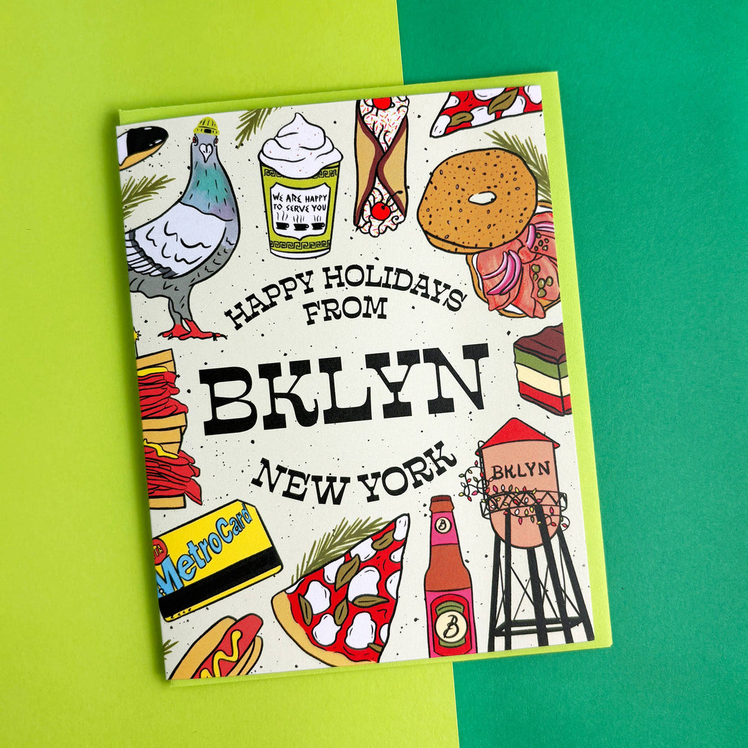 Happy Holidays from Brooklyn Card: Single card