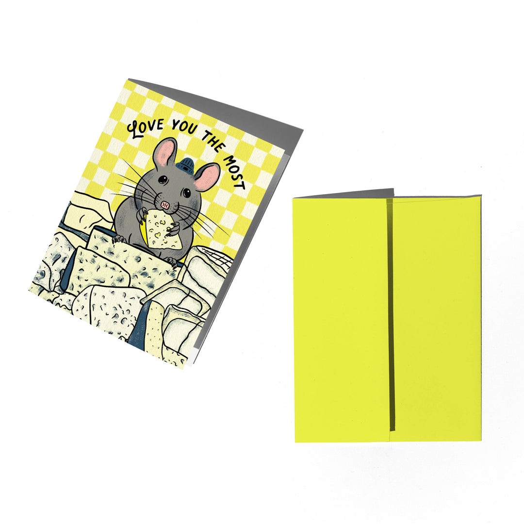 Cheese Mouse Love Card