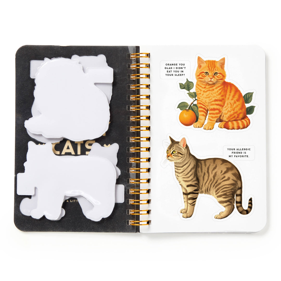 Brass Monkey Moody Cats Sticker Book