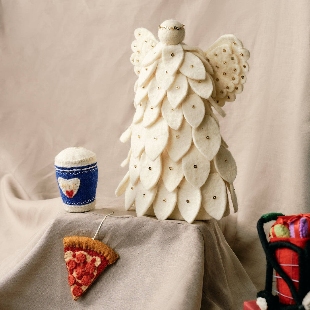 Felt Pizza Ornament
