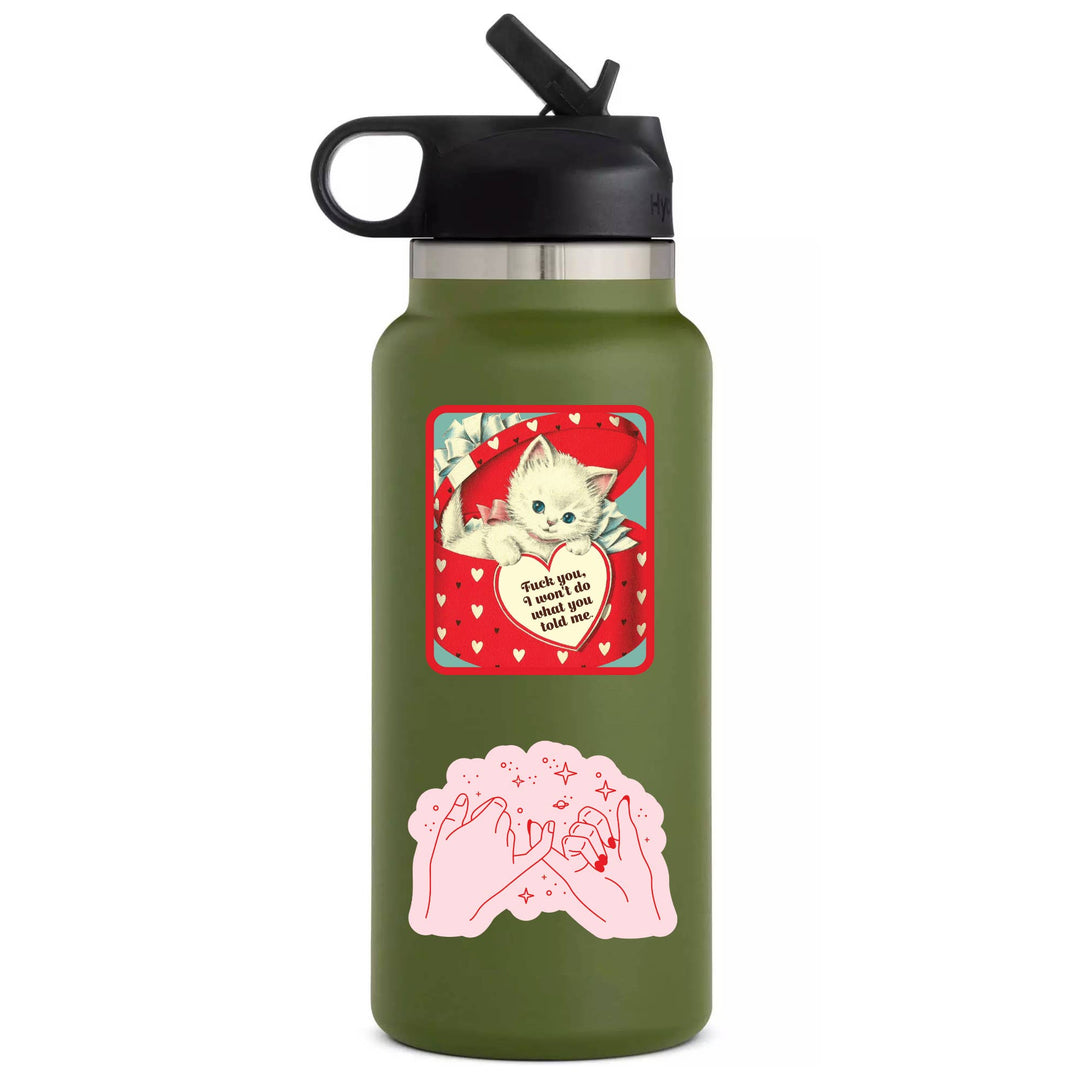 Fuck You Kitty Cat Swear Funny High Quality Vinyl Sticker