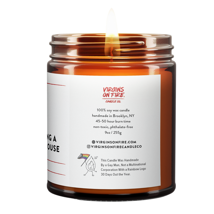 FUCK IT, I'M BUYING A BEACH HOUSE Teakwood Candle