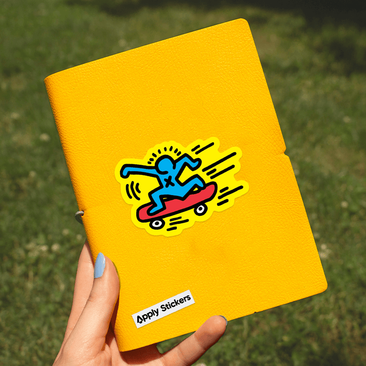 Skater by Keith Haring - Die-Cut Sticker