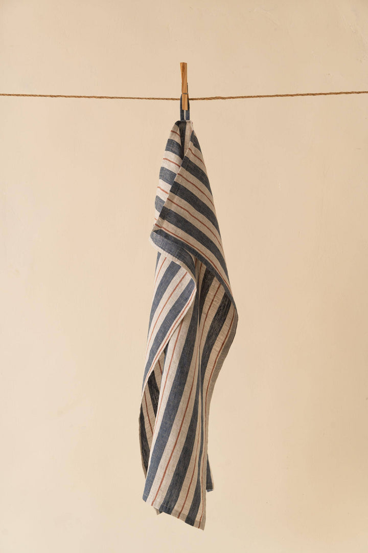 Striped Segue Linen Kitchen Towel