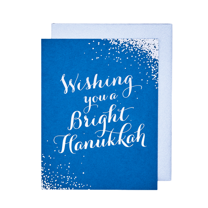 Bright Hanukkah Holiday Card: Single