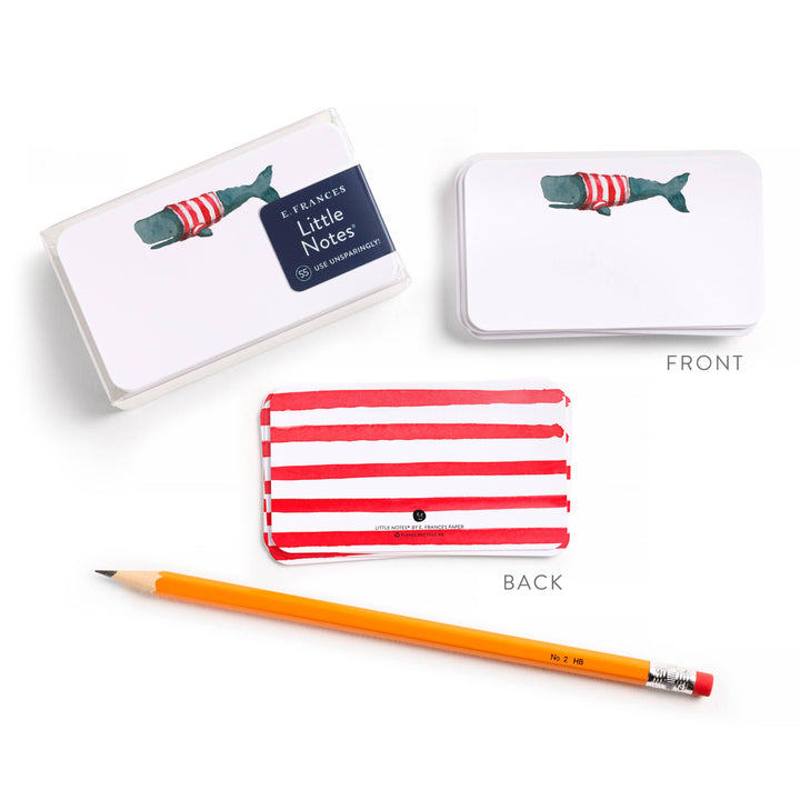 Whale Little Notes® – Mini Notecard Pack, Set of 55