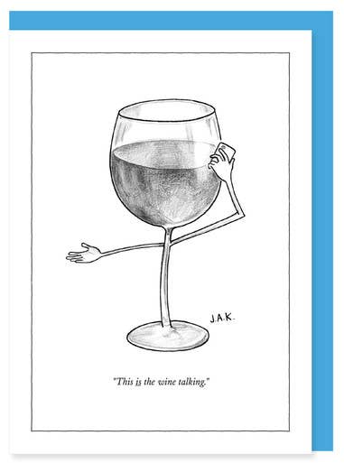 THE WINE TALKING NEW YORKER CARD