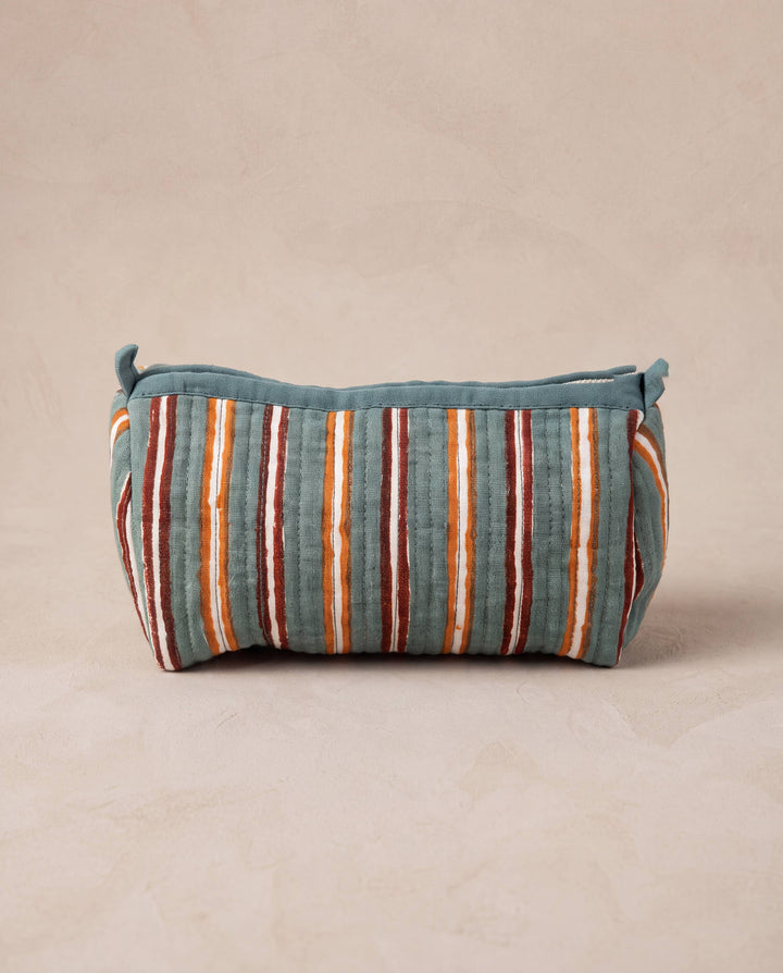 Linen Strand Quilted Pouch