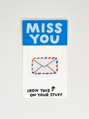 Miss You Letter L'il Something Iron-On Card