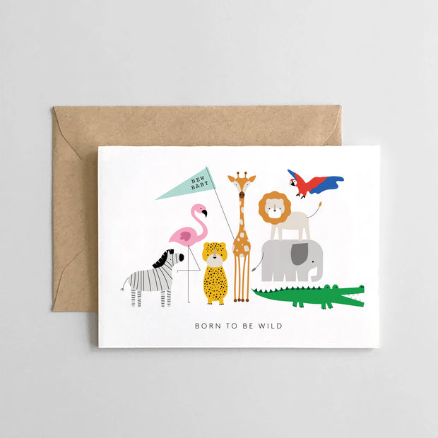 Born to be Wild - New Baby Card