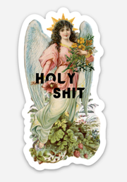 Holy Shit Angel Funny Sticker