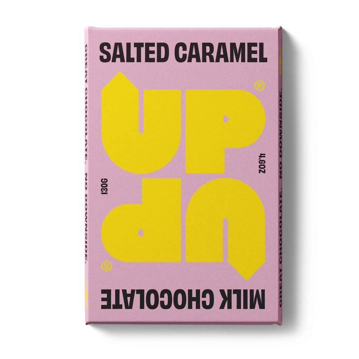 UP & UP Chocolate: Salted Caramel Milk Chocolate Bar