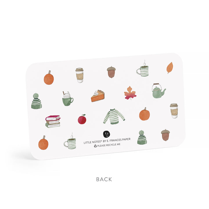 Crisp & Cozy Little Notes® | Fall & Autumn Mini Notecards