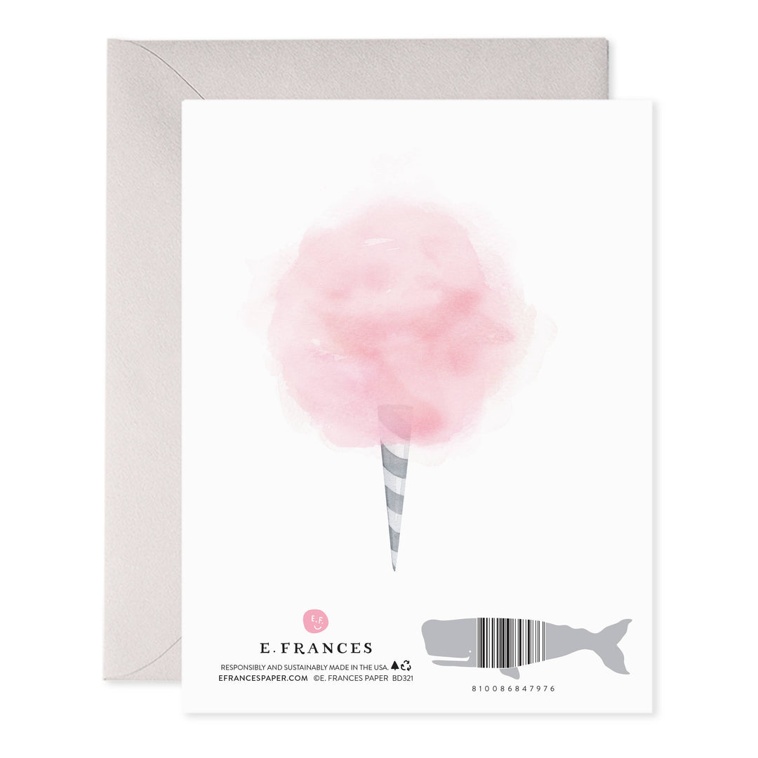 "Sweet Birthday Wishes" Cotton Candy Card