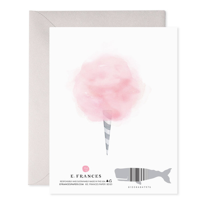 "Sweet Birthday Wishes" Cotton Candy Card