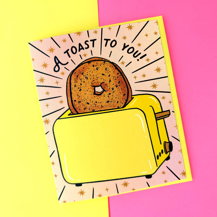 Everything Bagel Toast Congratulations Card