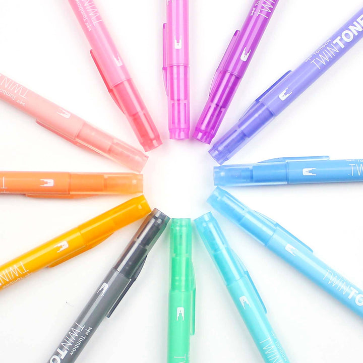 TwinTone Marker Set: Pastel - 12-Pack