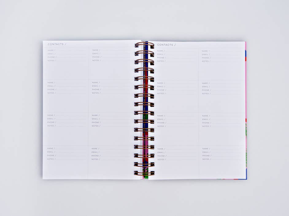 Capri Hard Cover Undated Weekly Planner
