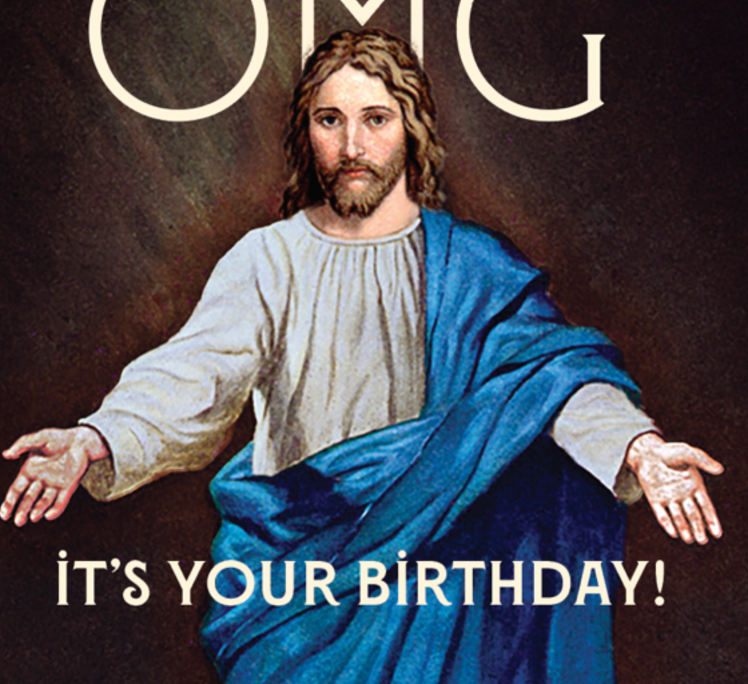JESUS OMG!  Birthday Card