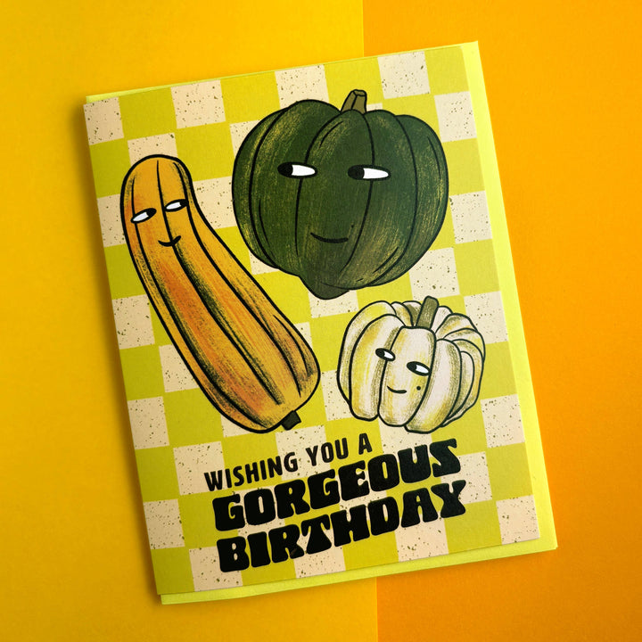 Gourd Fall Birthday Card