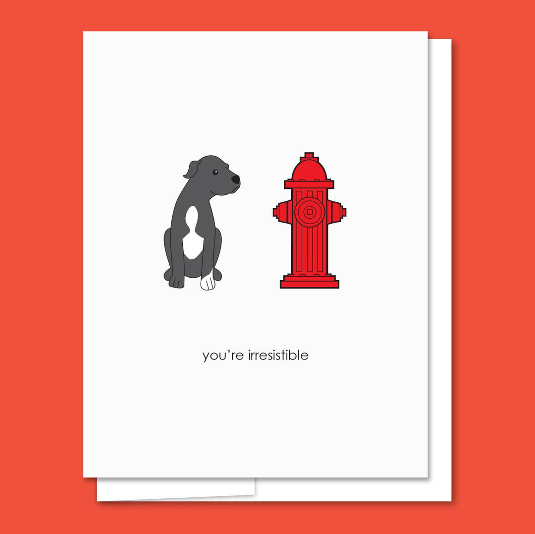 Irresistible - Letterpress Funny Love Card
