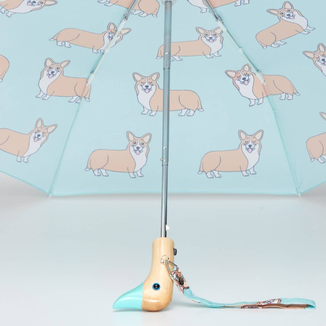 French Brand Coucou Suzette Collab - Corgi Dog Mint Umbrella