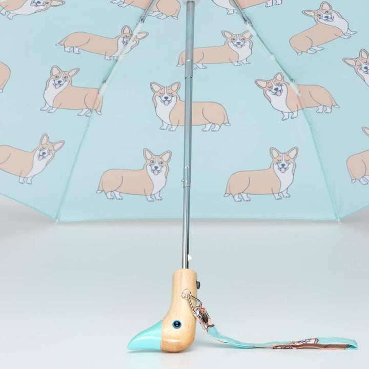 French Brand Coucou Suzette Collab - Corgi Dog Mint Umbrella