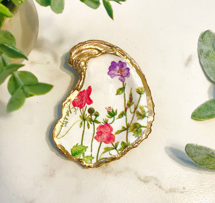 Wildflowers Oyster Trinket Dish