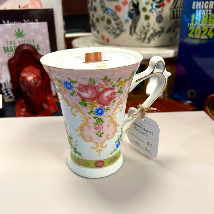 Floral Tall Vintage Mug