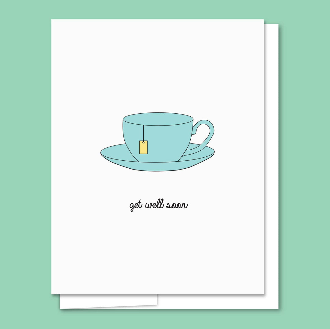 Get Well Tea - Letterpress Get Well Card