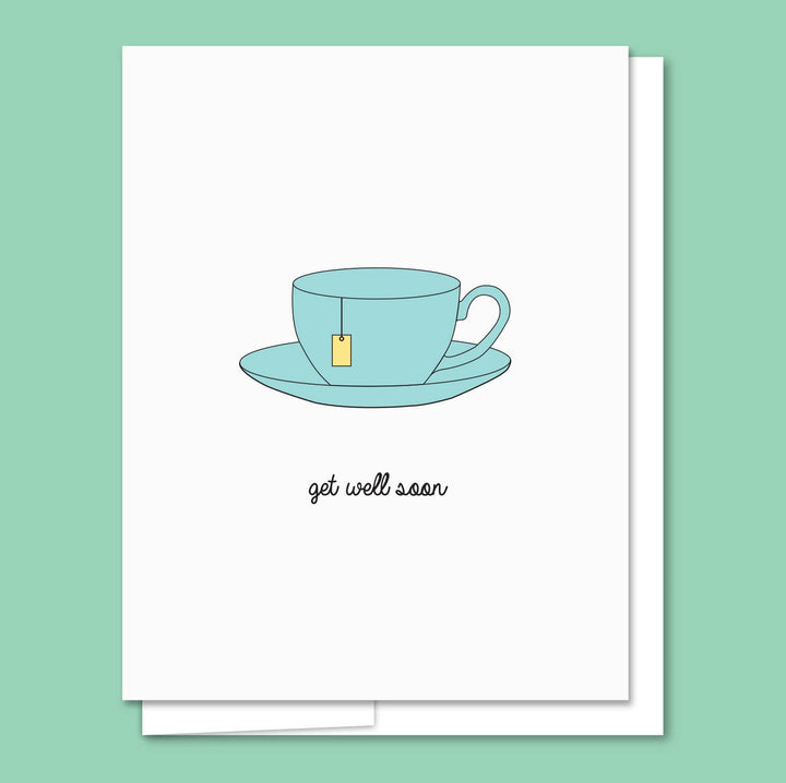 Get Well Tea - Letterpress Get Well Card