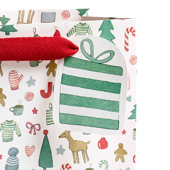 Merry Motif Gift Bag, Medium