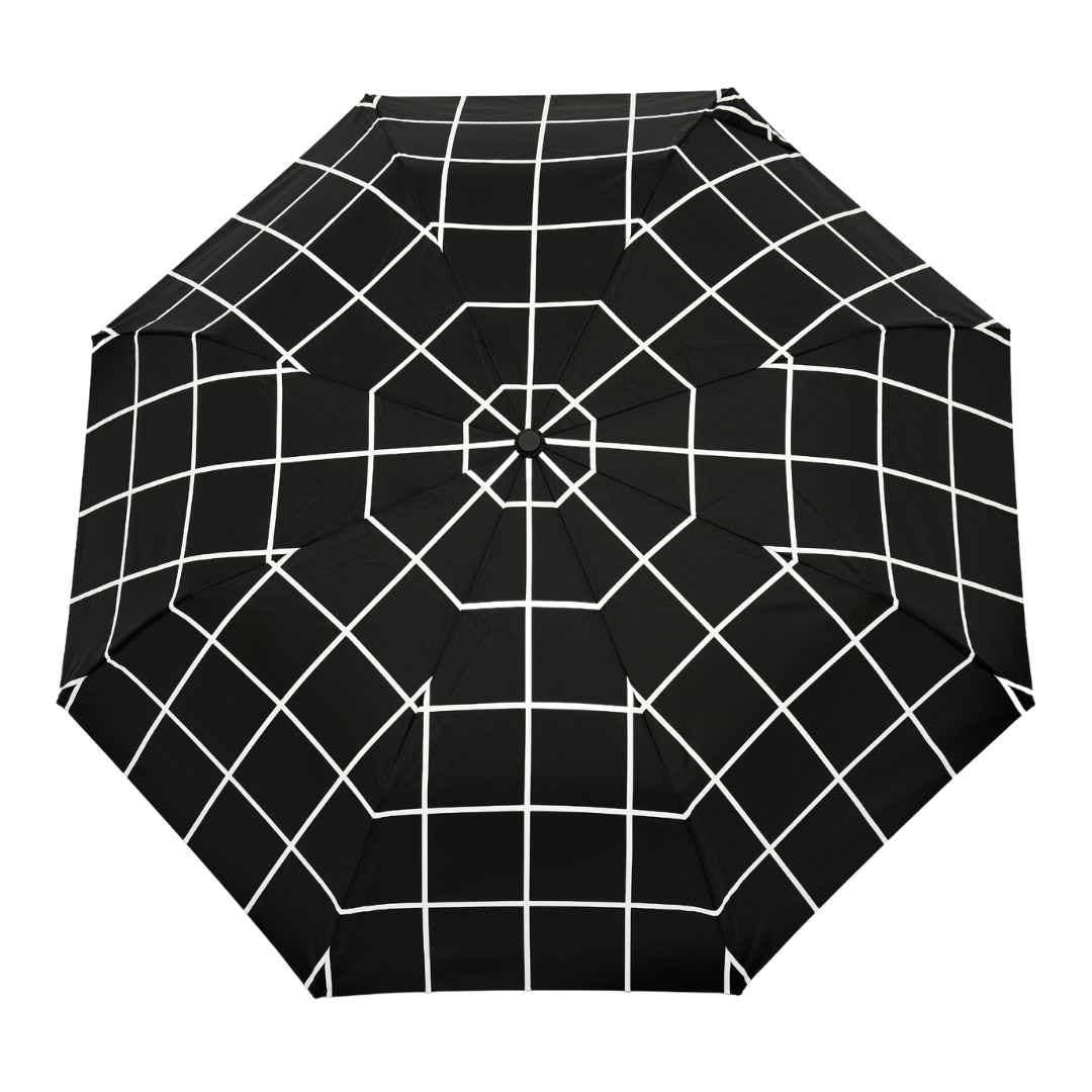 Black Grid Duck Umbrella