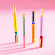 Colorblock Cap Pen: Set of 4