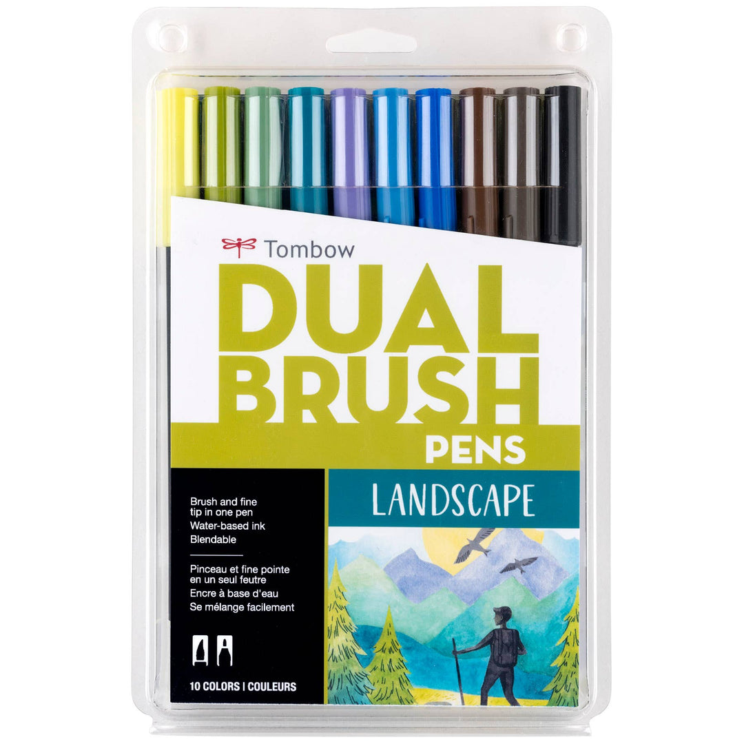 Dual Brush Markers: Landscape