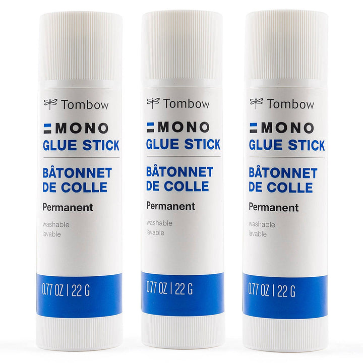 MONO Glue Stick, Small, 3-Pack
