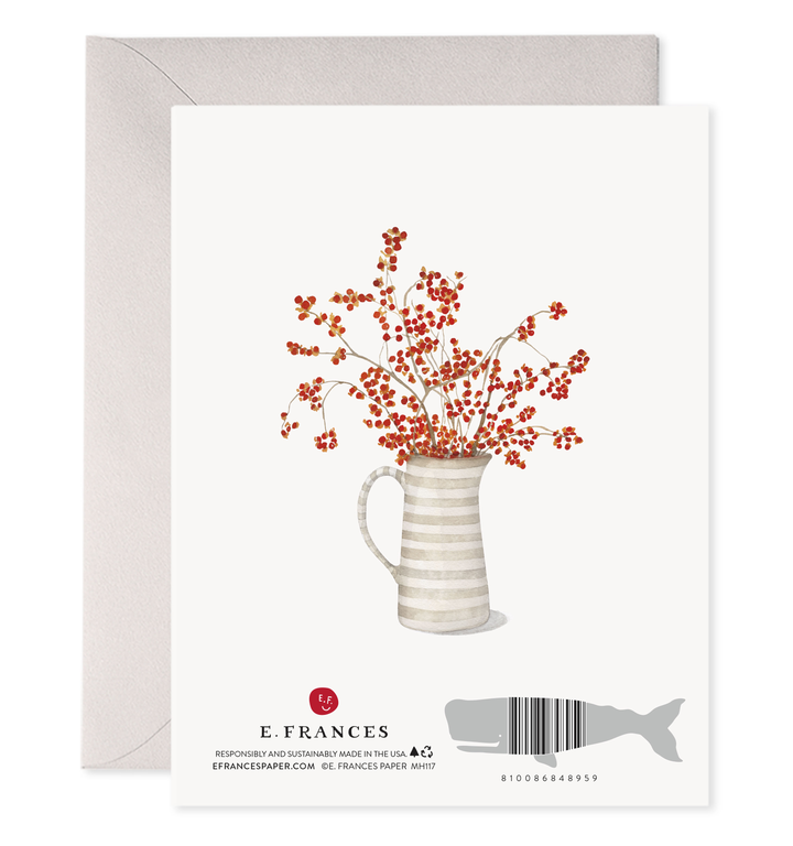 "Happy Thanksgiving" Autumn Wreath Thanksgiving Greeting Card