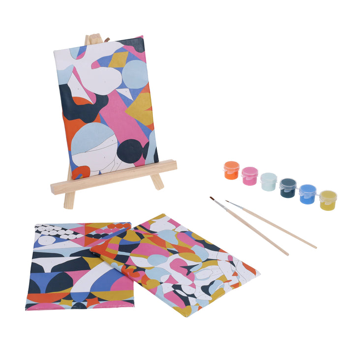 Mindful Crafts: Geometric Paint-by-Number Kit