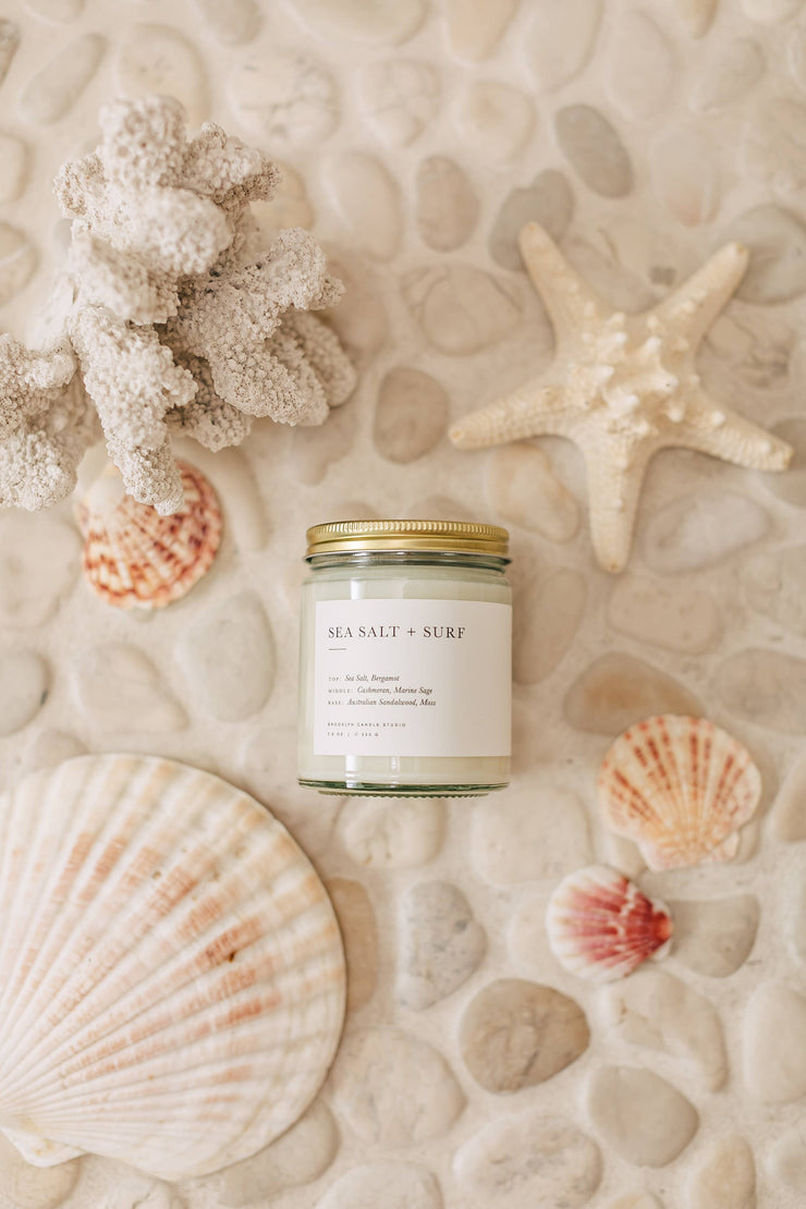 Sea Salt + Surf Minimalist Candle