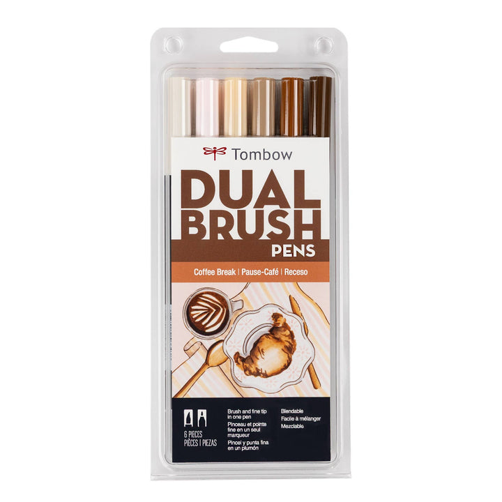 Dual Brush Markers: Coffee Break